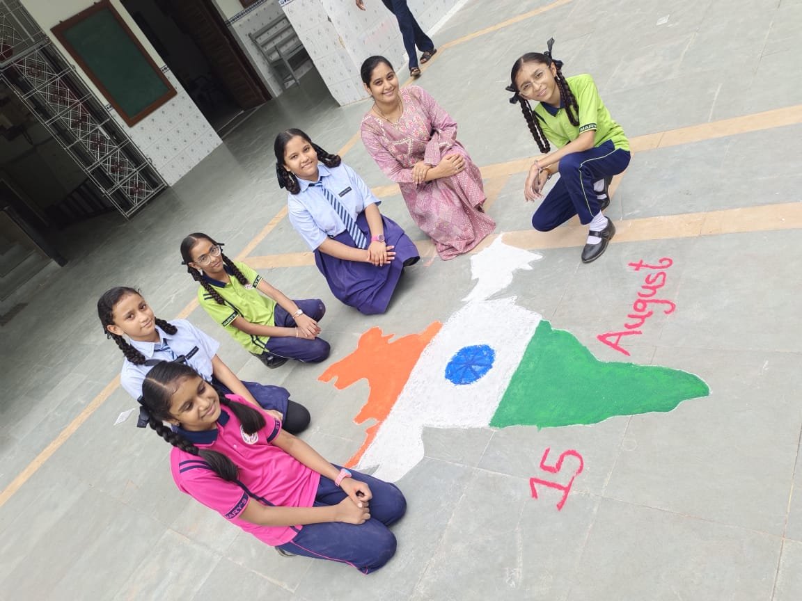 Rangoli Competition on Independence Day 